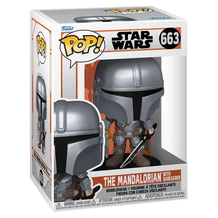 Funko Pop - Star Wars - The Mandalorian with Darksaber (663)